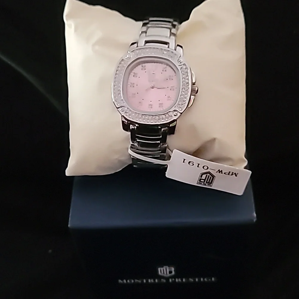 NEW NIB Montres Prestige X Invicta Women's‎ Watch - 35mm, Steel (MPW-0191) Pink